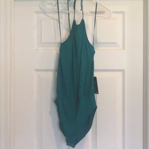 Express halter top bodysuit
